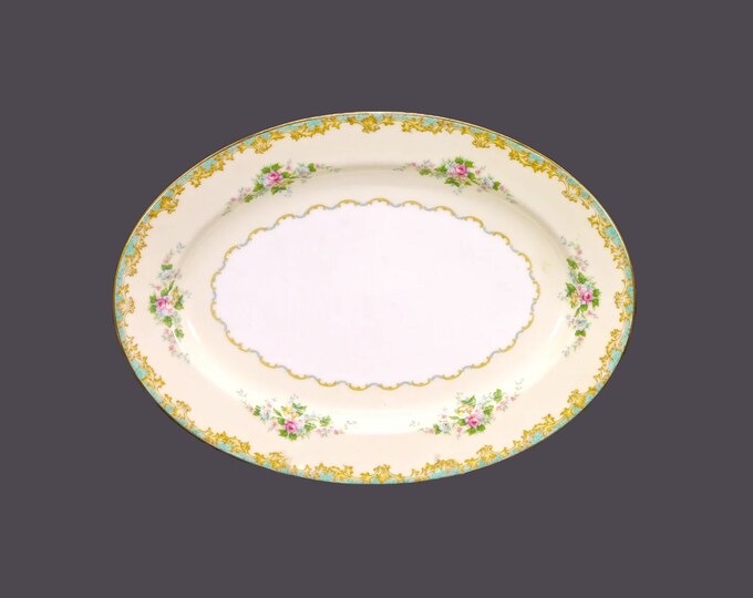 Noritake | Morimura | hand-painted Nippon Adela oval platter made in Japan.