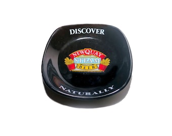 Vintage New Quay Steam Beer Tip Tray: England Home Bar Decor