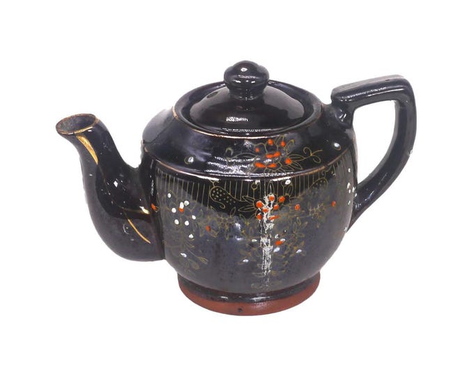Japanese Moriage small | personal | tea-for-one | one-cup teapot. Flaw (see below).
