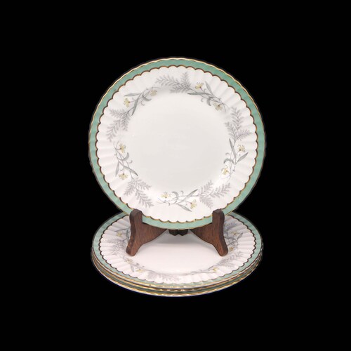 Four Paragon Sylvan ZJ482 salad plates. shops Bone china made in England.