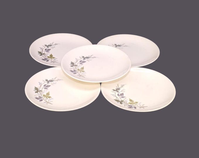 Five Sovereign Potters | Johnson Brothers d'Anjou bread plates. English ironstone decorated in Canada. Flaws (see below).