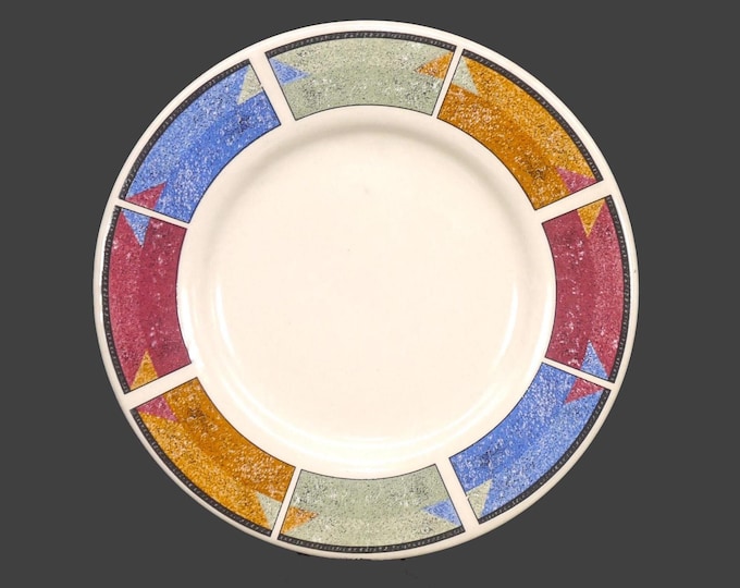 Vintage Sakura Astral bread plate. Majesticware stoneware Sue Zipkin design.