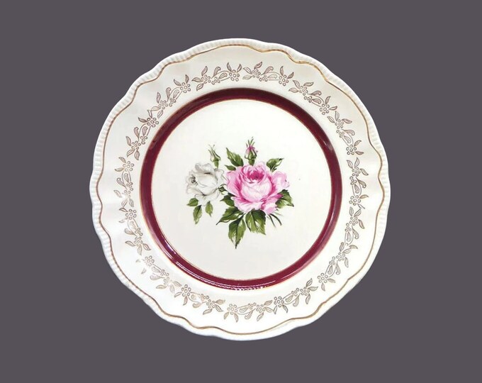 Sovereign Potters Richelieu 1277-55 dinner plate made exclusively for Simpsons-Sears in Canada. Sold individually.