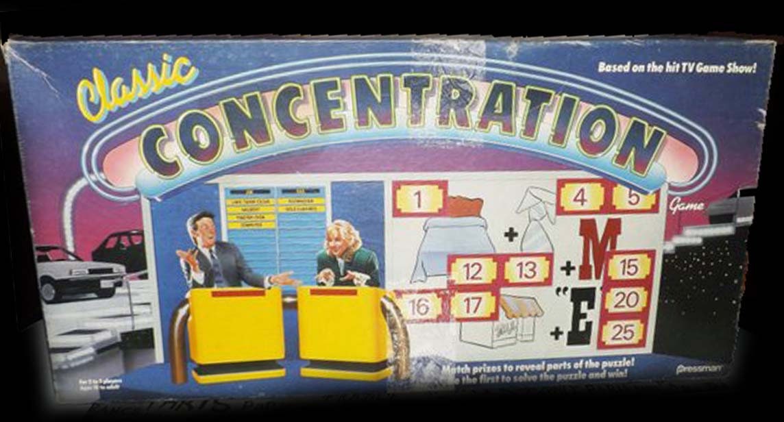 Vintage (1988) Concentration board game published by Pressman. Based on