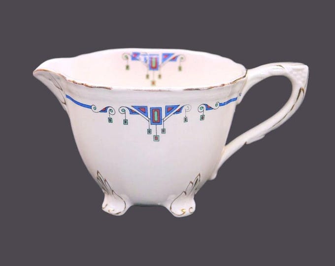 Alfred Meakin Orient hand-decorated creamer jug made in England.