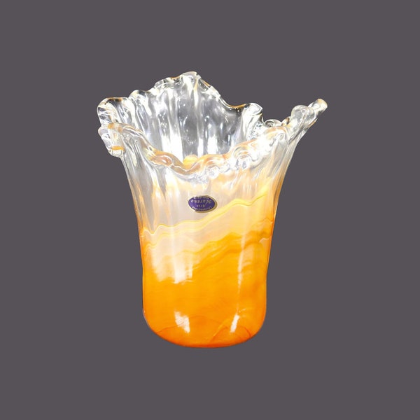 Murano Art Glass Handkerchief Vase Etsy UK