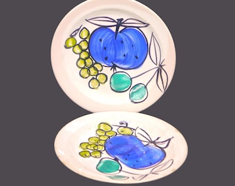 Vintage Vera Neumann for Island Worcester Salad Days bread plates. Jamaica. 2 plates.