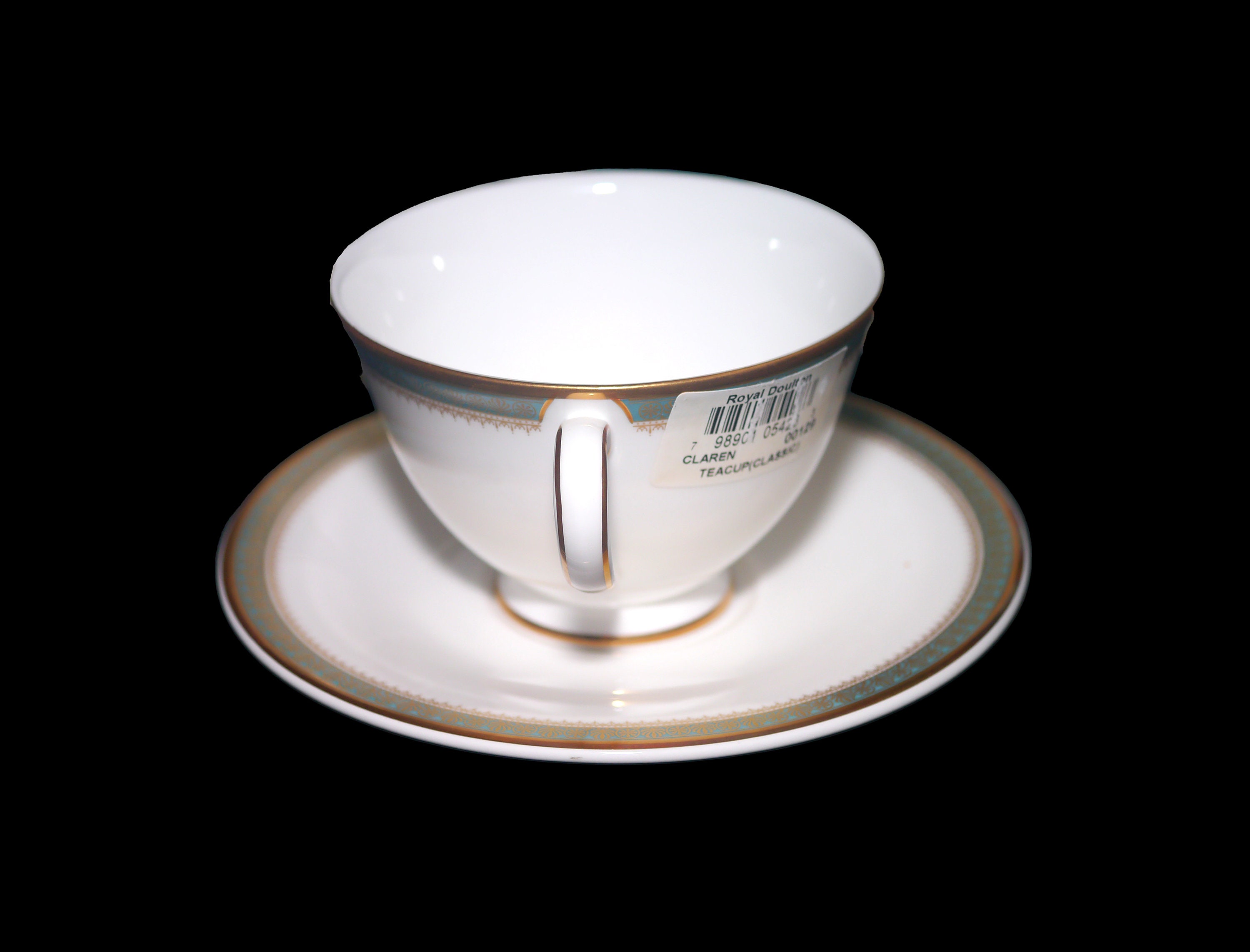 Royal Doulton Clarendon H4993 bone china cup and saucer set made in