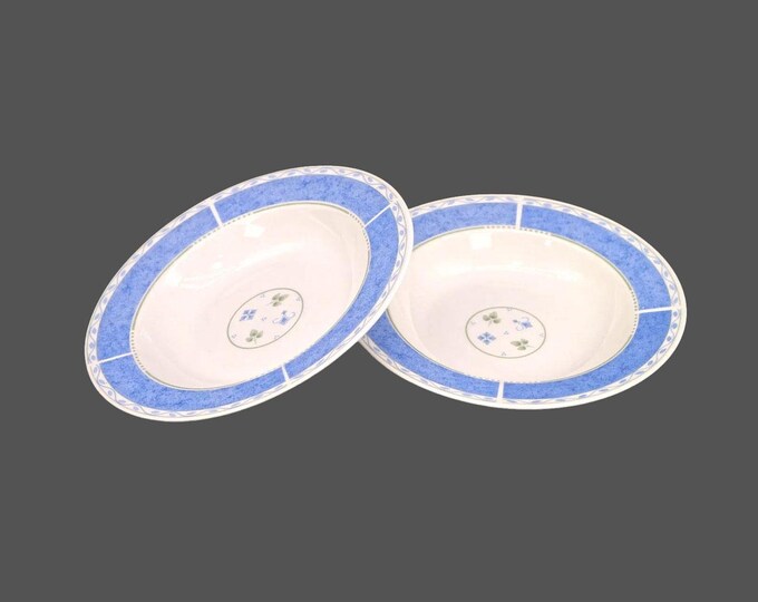 Vintage Sango Sabrina rimmed soup bowls. Country Kitchen pattern. 2 bowls.