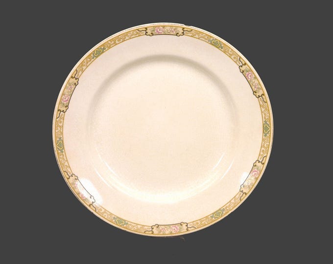 Antique Edwardian Age Johnson Brothers JB119 dinner plate made in England. Flaws (see below). Sold individually.