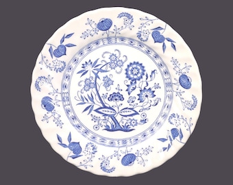 Vintage Johnson Brothers Nordic bread, dessert plate made England. Classic Blue Onion.