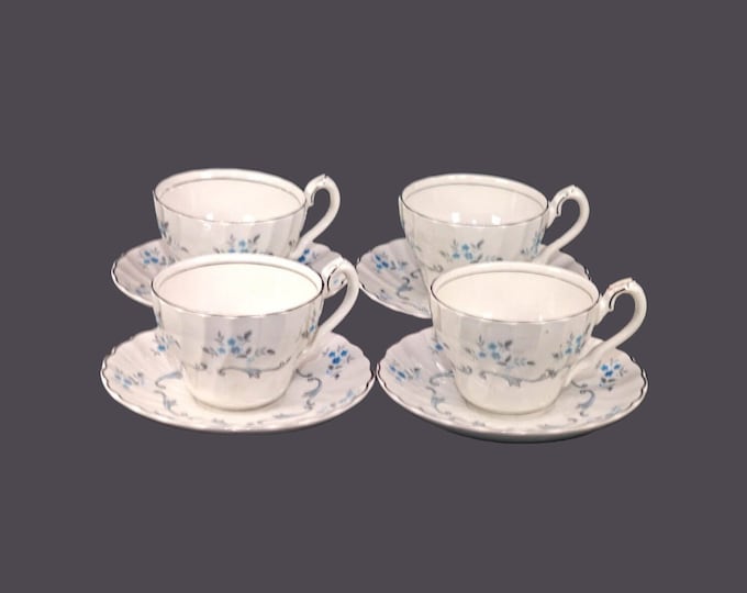 Four Myott Trousseau cup and saucer sets made in England.