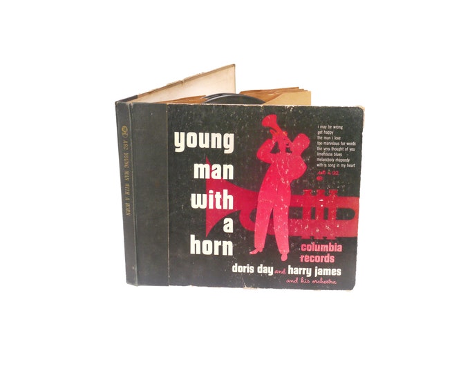 Young Man with a Horn boxed five-record set. Doris Day & Harry James, Frank Sinatra, Ray Conniff, Don Cherry. Columbia Records.