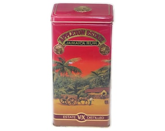 Appleton Estate Jamaica Rum X/V lithographed tin made in England.