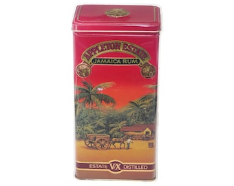 Appleton Estate Jamaica Rum X/V lithographed tin made in England.