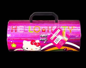 Sanrio Hello Kitty pink glitter telescopic handled cosmetic | make up tote with original tags.