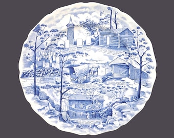 Vintage Johnson Brothers Pennsylvania German Folklore Society Ontario display plate.