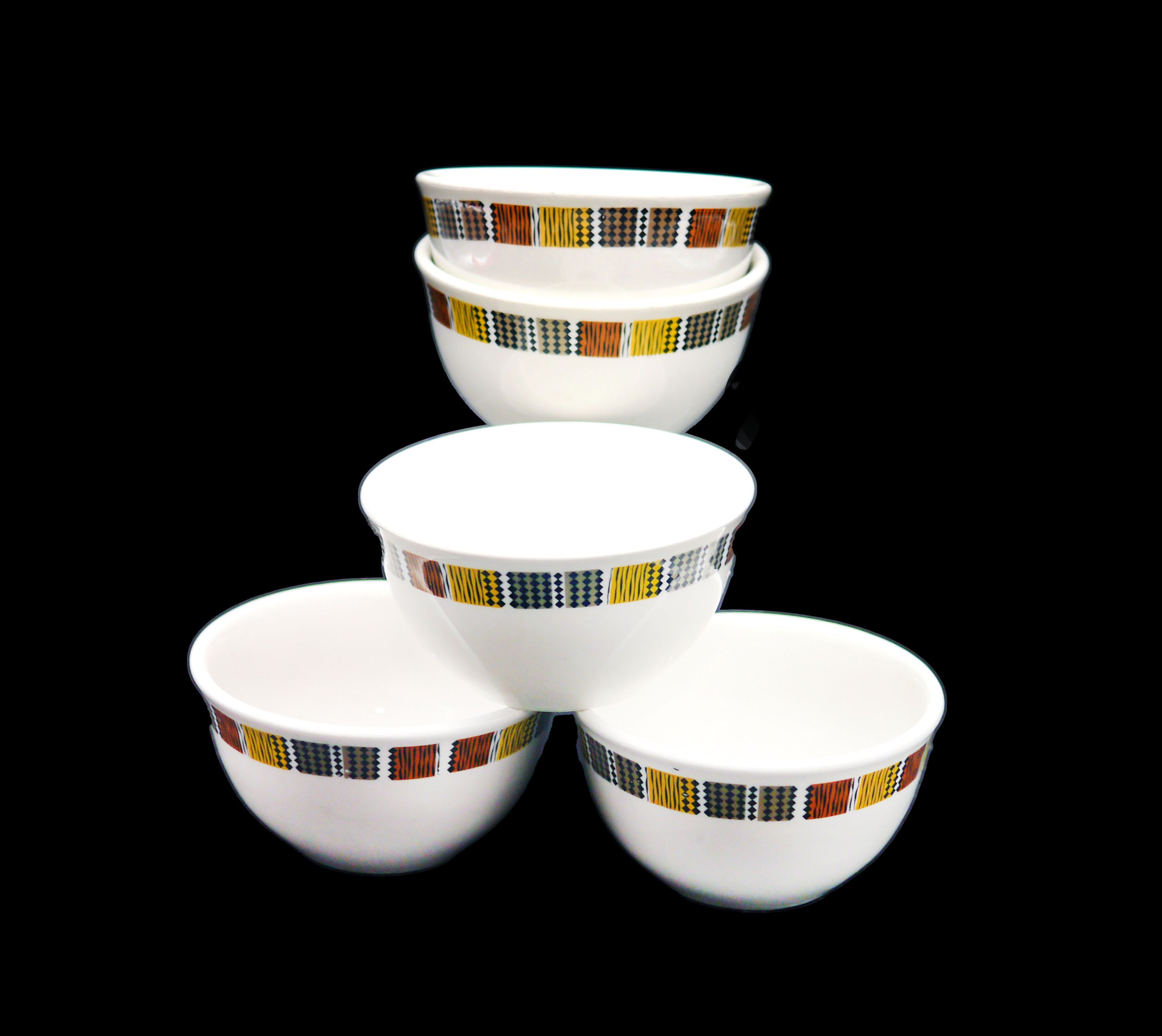 Five Steelite Carnaby coupe cereal bowls. restaurantware hotelware