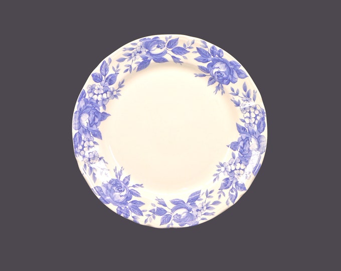 Eaton Home dinner plate. Blue floral toile. Sold individually.