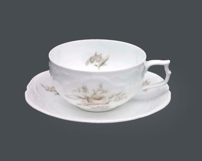 Rosenthal Sanssouci Brown Rose 508611 cup and saucer set made in Germany.