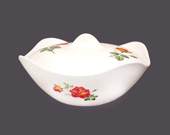 Vintage Midwinter Rose Marie covered serving bowl made in England.