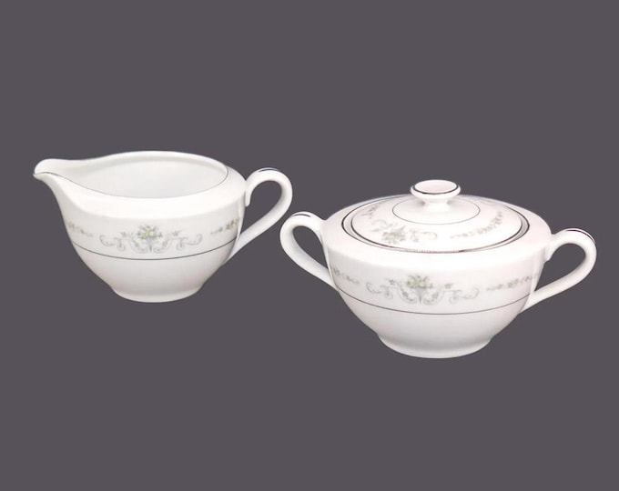 Rose China | Noritake Gainsborough 2222 creamer and covered sugar bowl set made in Japan.