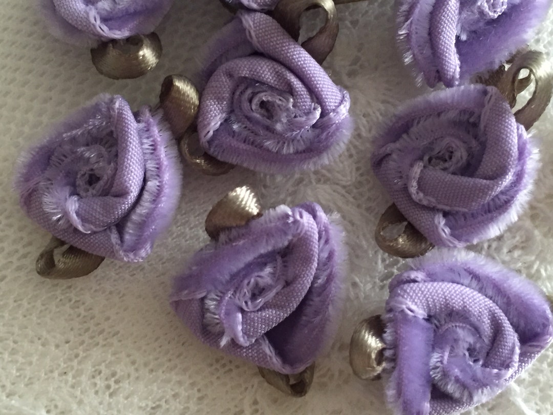 Lilac Ribbon Roses 1