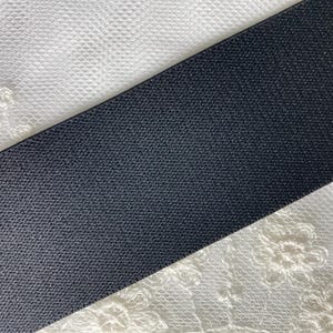1.5&quot; Wide Japanese Flat Elastic Band, Black Waistband Elastic, Flat Stretch Trim, Black Elastic for Sewing, Crafts, Garments & Accessories