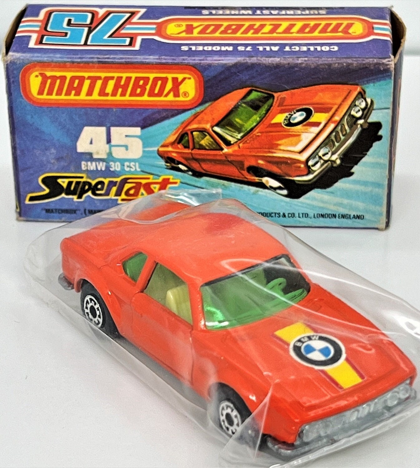マッチボックス ミニカー BMW 30 CSL デッドストック 桐箱入り
