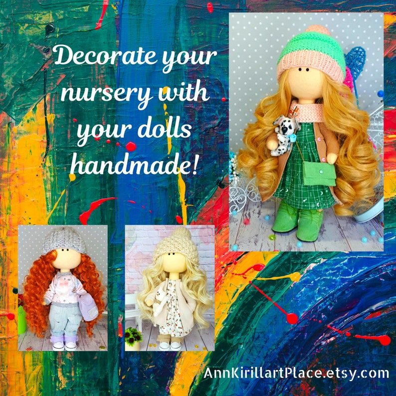 Fabric Tilda Doll Interior Art Doll Soft Cloth Doll Etsy