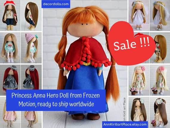 frozen anna rag doll
