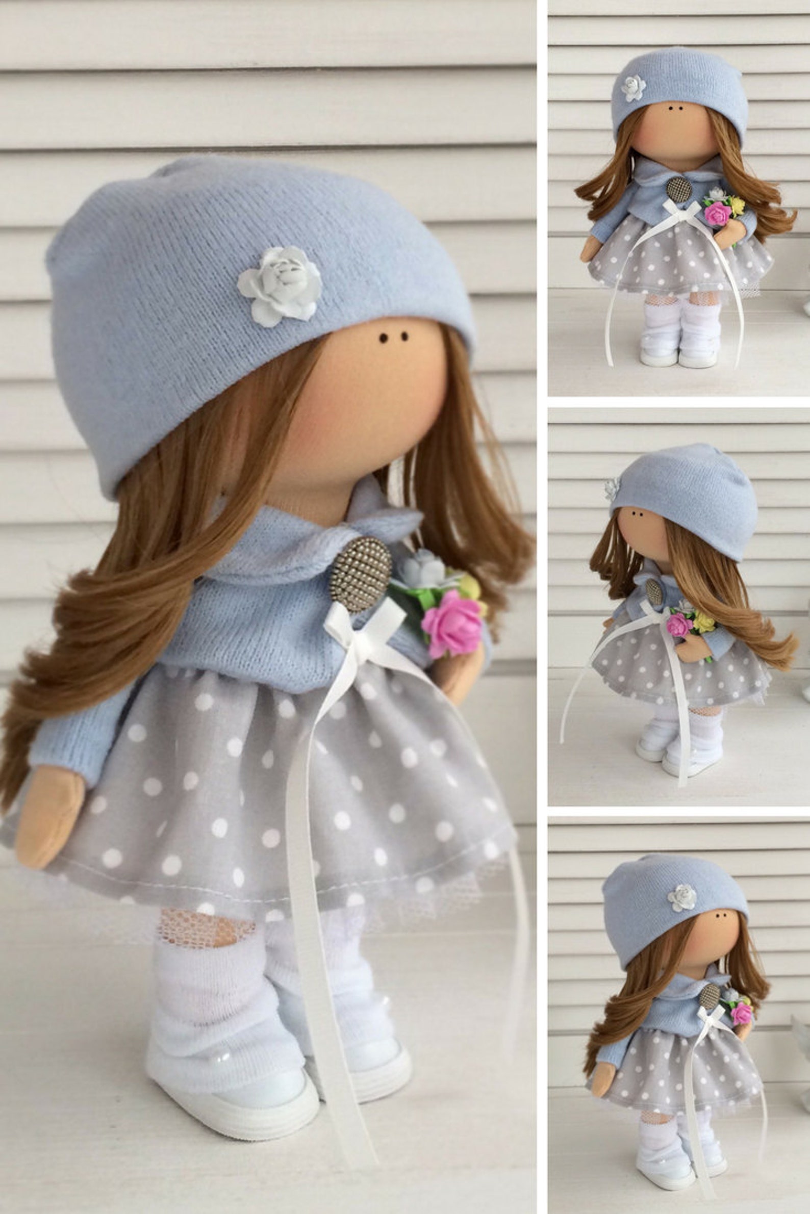 Fabric doll Tilda doll Rag doll Textile doll Muñecas Handmade Etsy