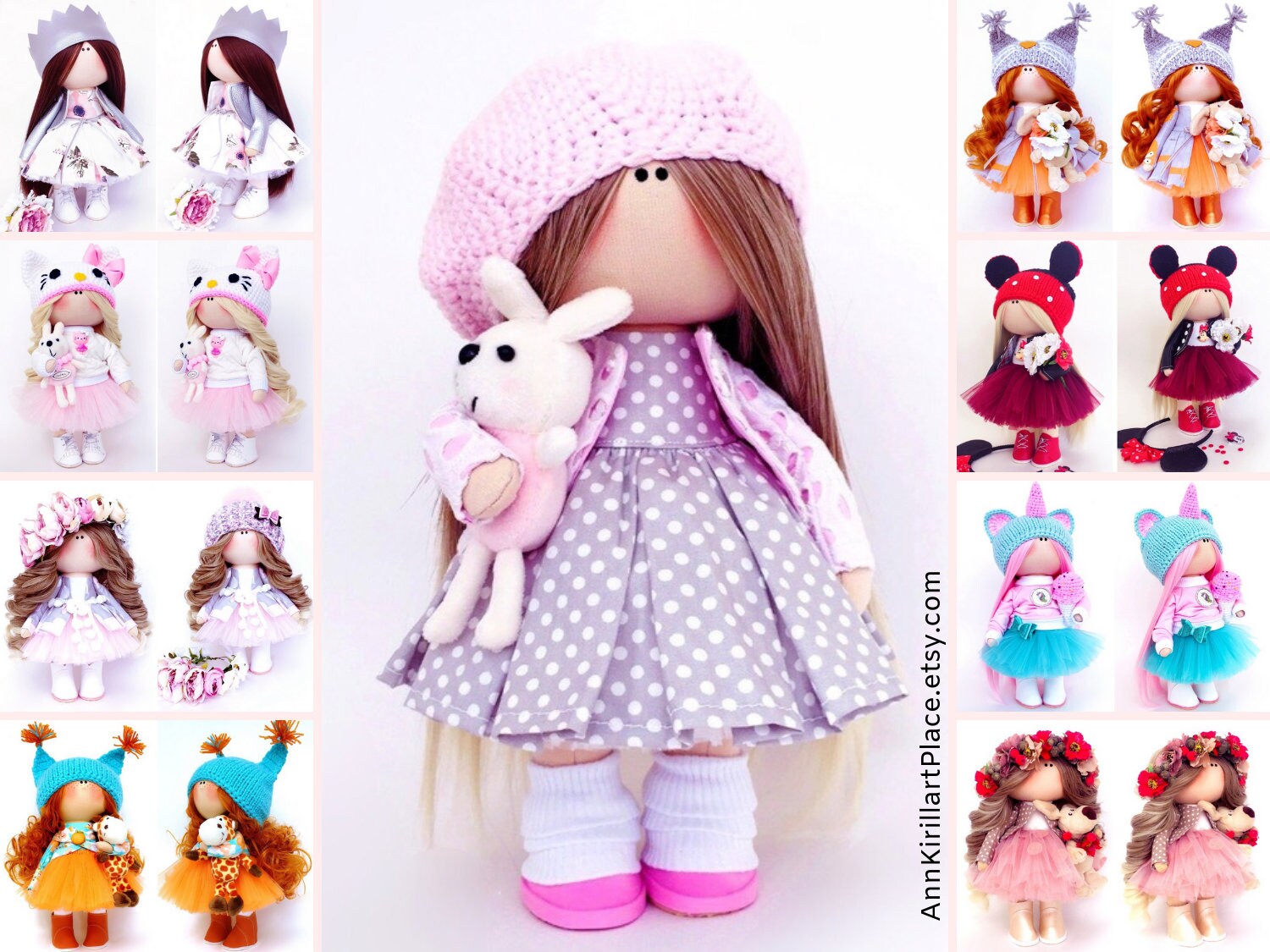 Fabric Baby Doll Nursery Textile Doll Original Love Gift Etsy