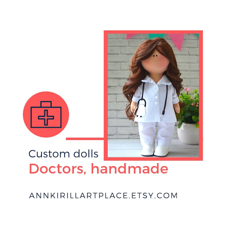 Doctor Doll Handmade Nurse Work Doll Medical Worker Doll Etsy