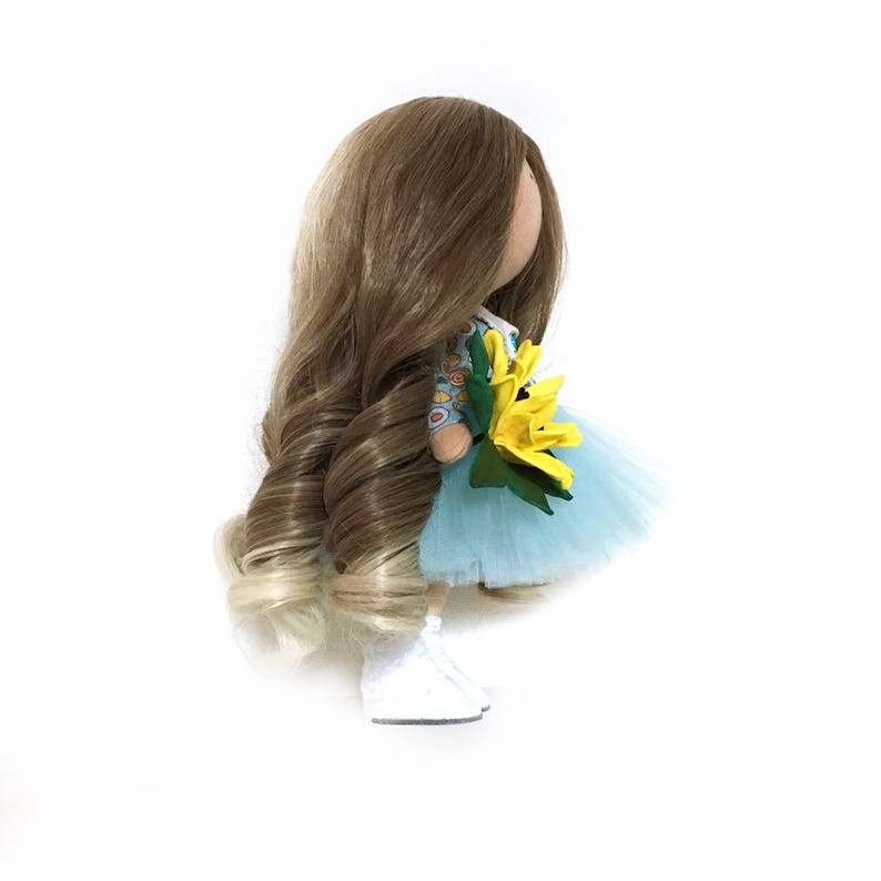 Rag Doll Muñecas Blue Textile Doll Baby Room Nursery Doll Etsy