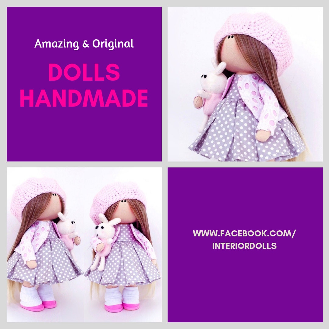 Fabric Baby Doll Nursery Textile Doll Original Love Gift Etsy