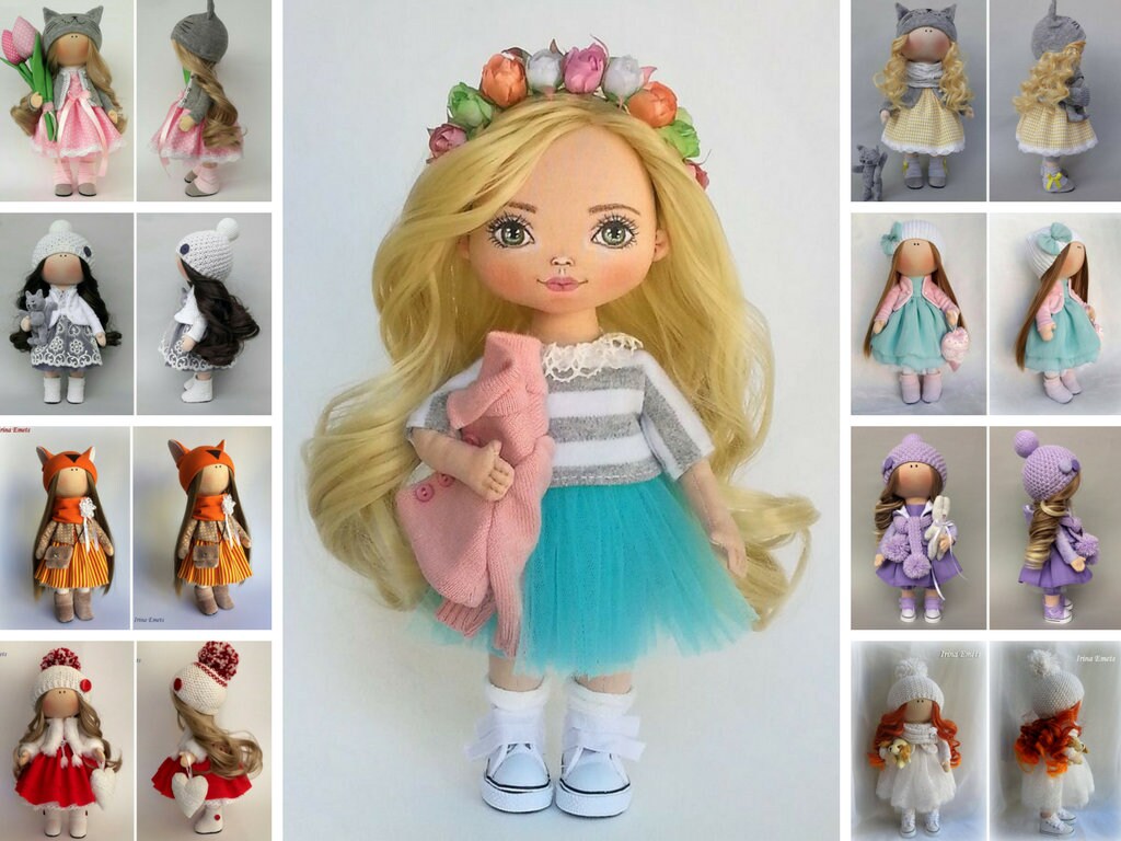 Removable Changeable Cloth Doll Fabric Tilda Doll Rag Textile Etsy