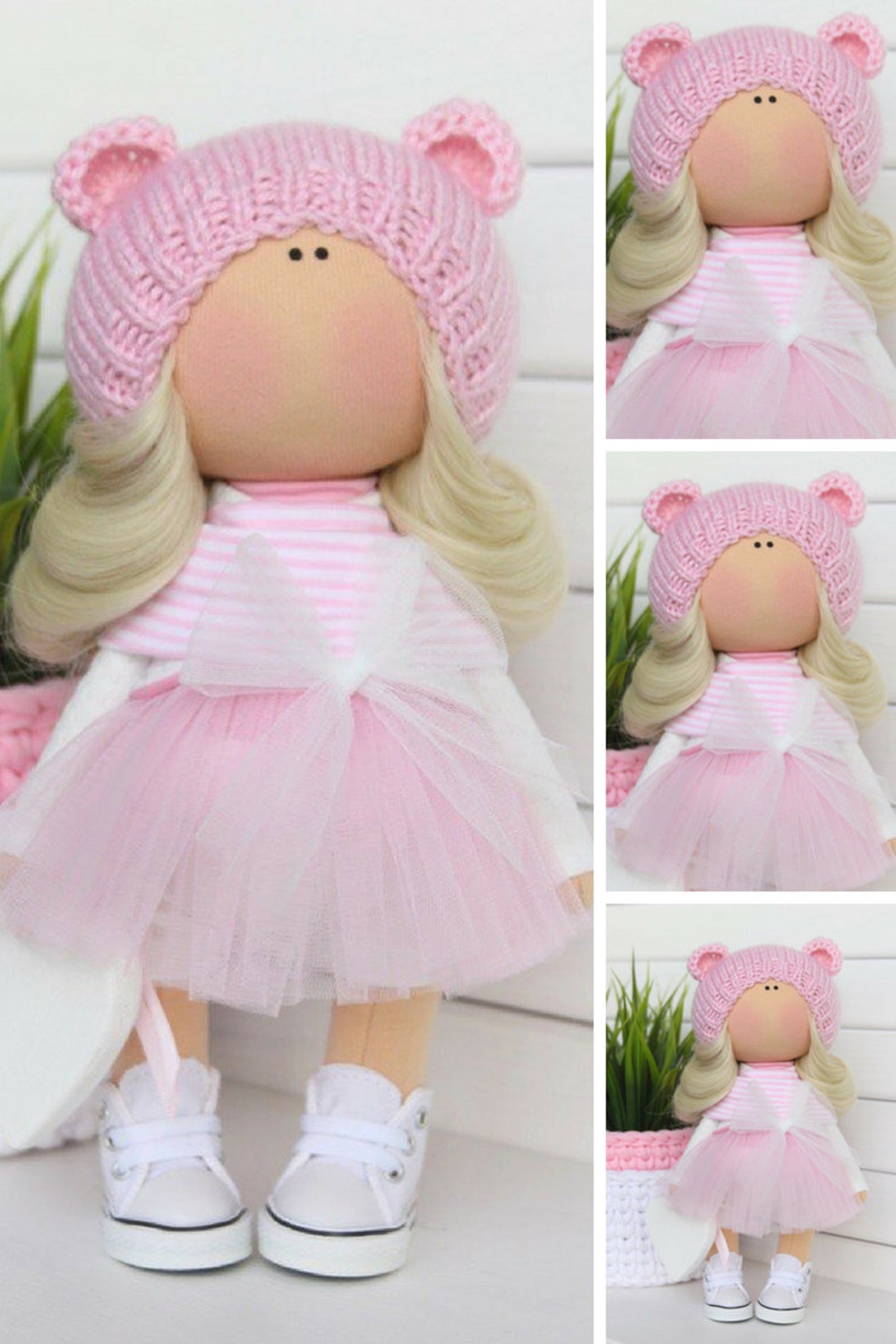 Textile Soft Doll Tilda Fabric Doll Cloth Art Doll Kids Gift Etsy