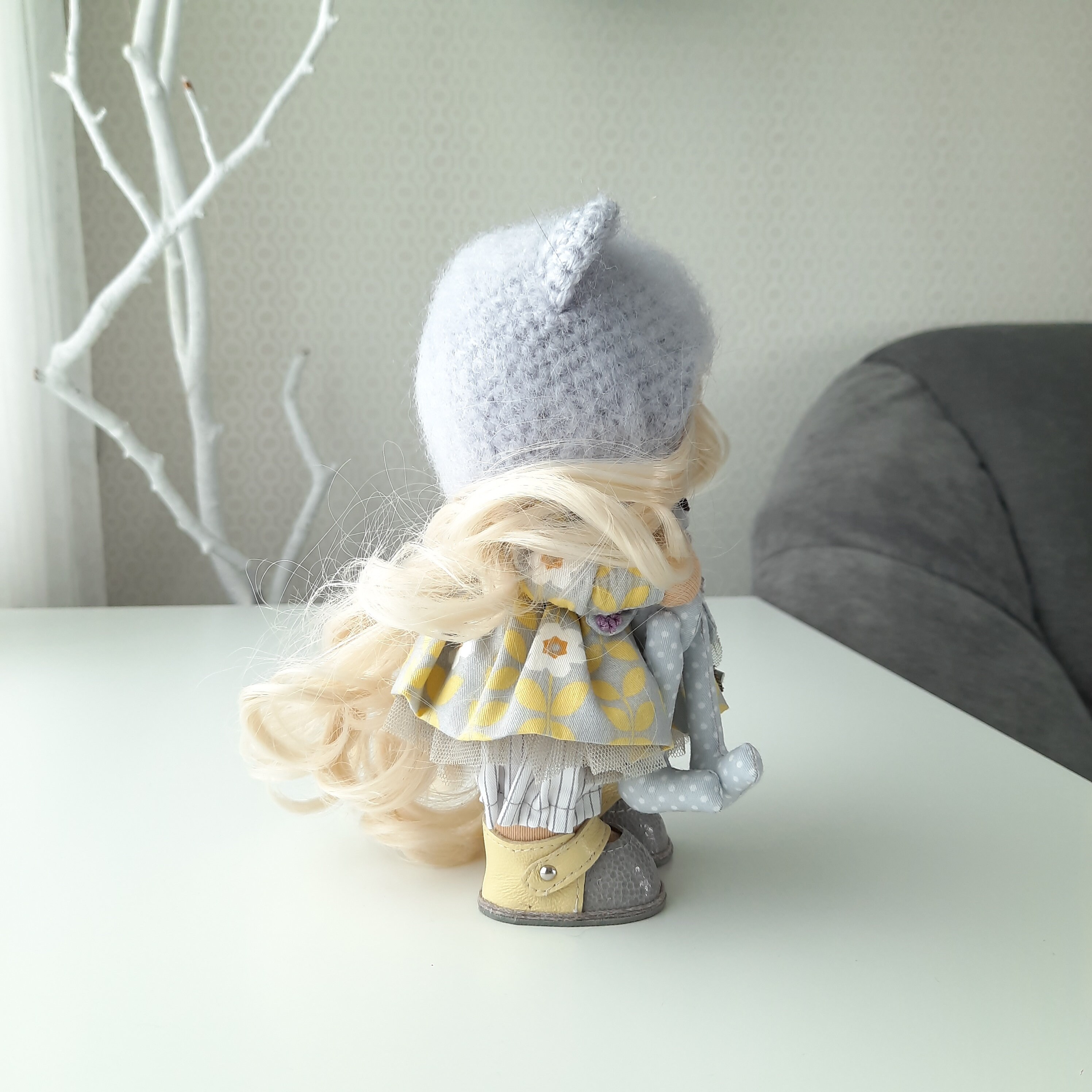 Cloth Doll Fabric Doll Interior Doll Handmade Doll Textile Etsy