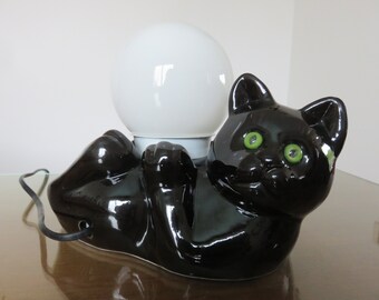 Lampe Chat Vintage Etsy