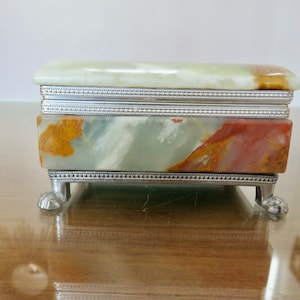 ONYX OF PAKISTAN made in Itly 置物　天秤 Pakistan Onyx Box - Etsy