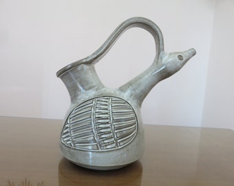 Zoomorphic ceramic &quot;MARIUS BESSONE&quot; VALLAURIS mid century 1960 60&#39;s old vintage French ceramic zoomorphic