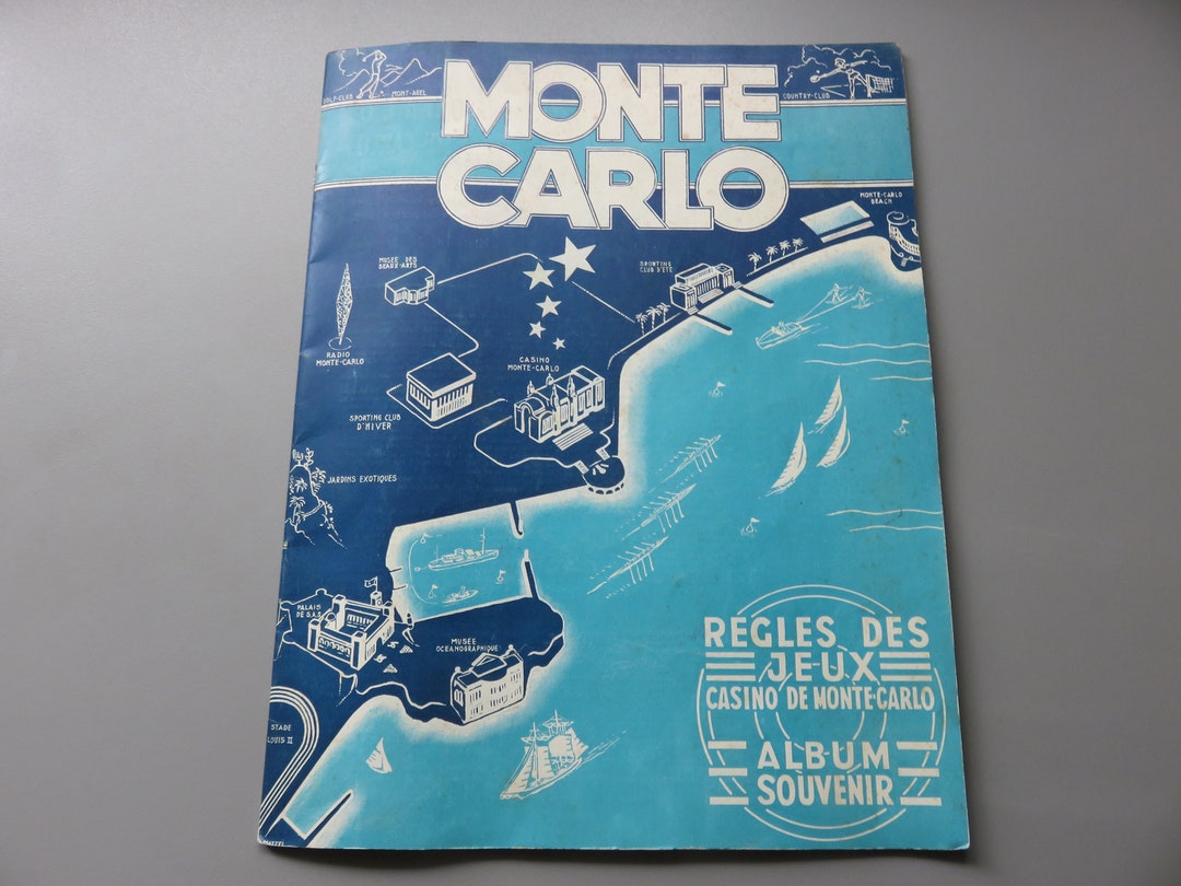 Rare Souvenir Album rules of Monte Carlo Casino Etsy