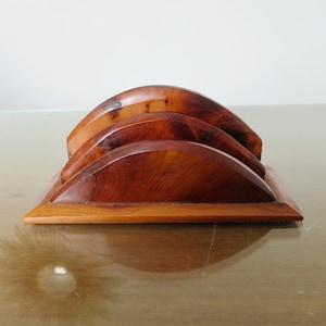 Porta-cartas pequeno, porta-correio, em olmo, Art Déco, 1930-1940, anos 30-40, porta-cartas com lupa de olmo francês antigo vintage