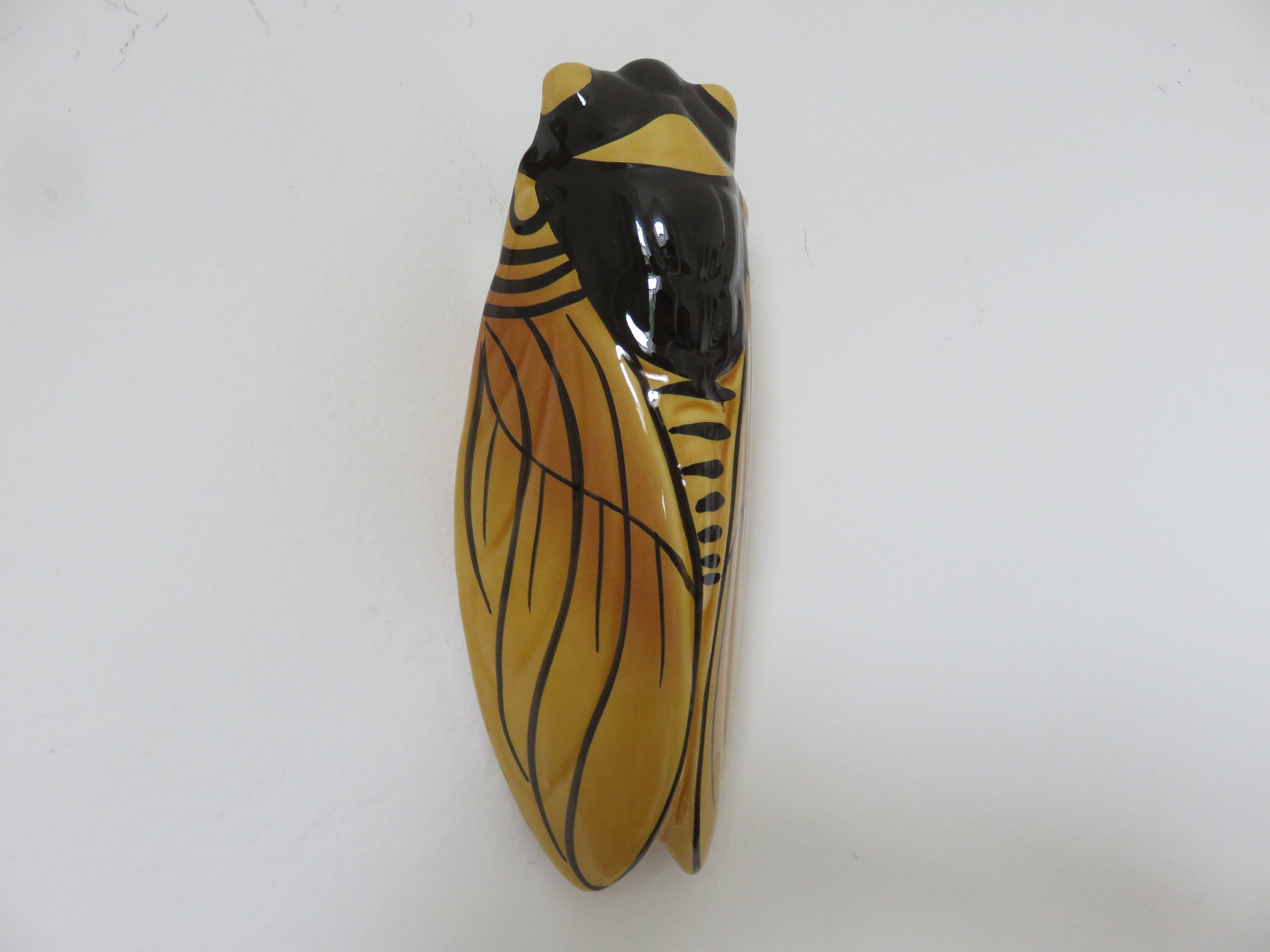 Ancienne Authentique Cigale Vallauris Signée en Céramique