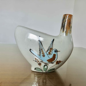 Zoomorphic ceramic "bird" stylized, Mexico, soliflore, mid century 1960 1970 60's 70's Mexican ceramic