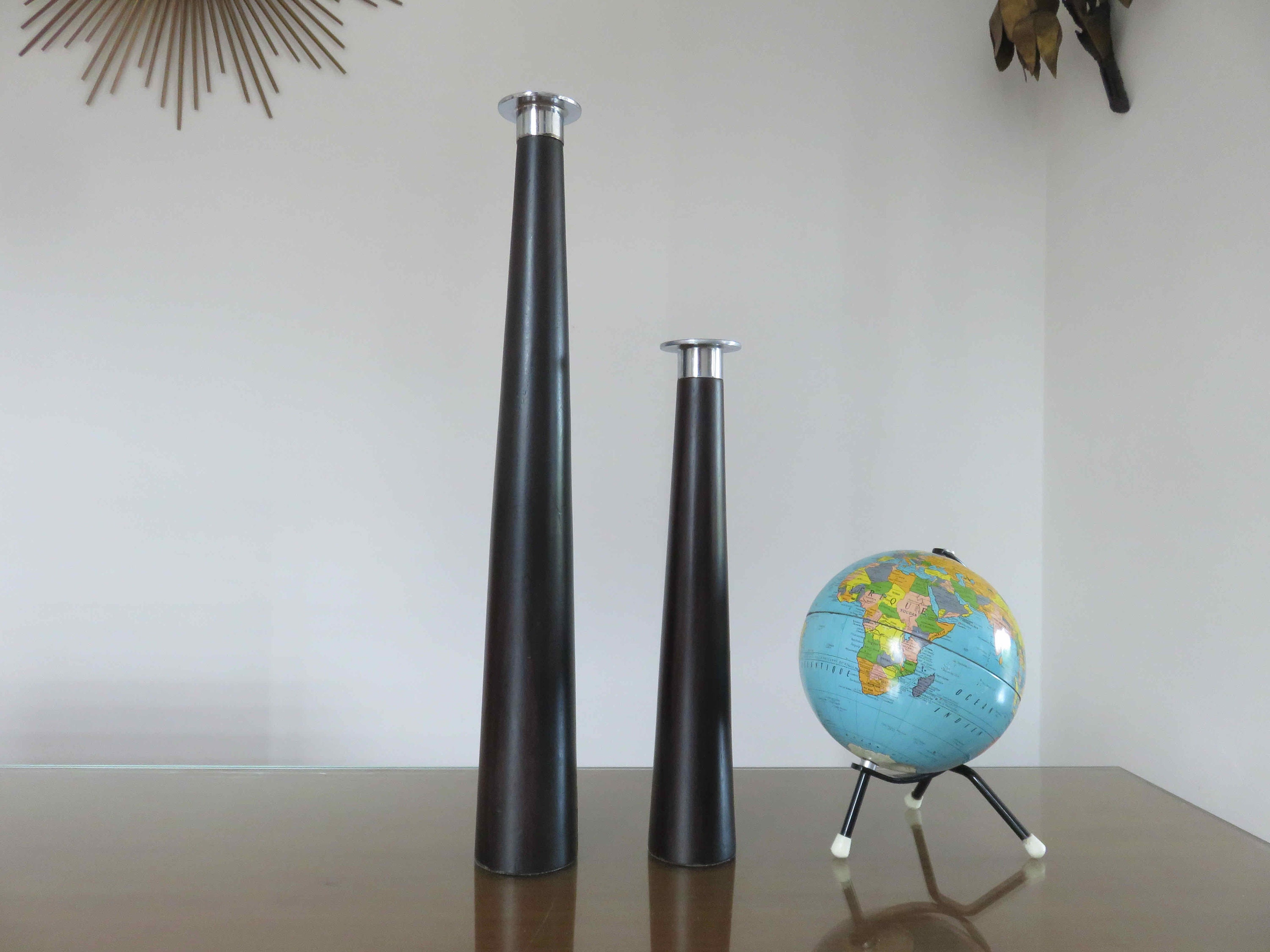 2 Grands Bougeoirs scandinaves,