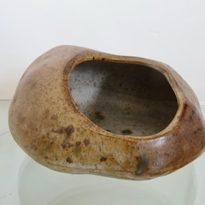 Ceramic empty pocket, signed Agnès Escala, mid century 1960 1970 60&#39;s 70&#39;s old vintage French ceramic empty pocket