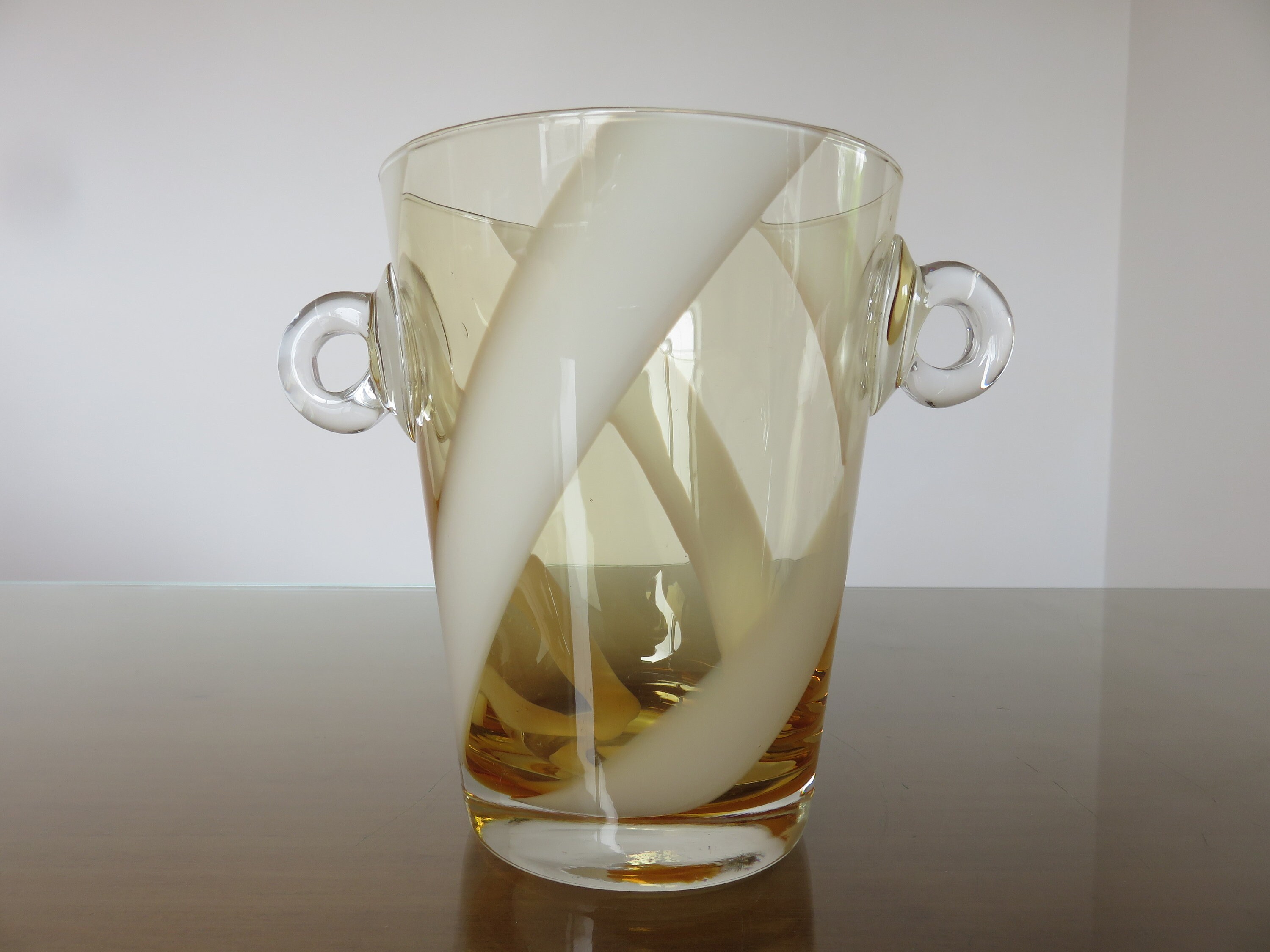 Seau à Glace en Verre de Murano 1970 70's Vintage Glass Ice Bucket