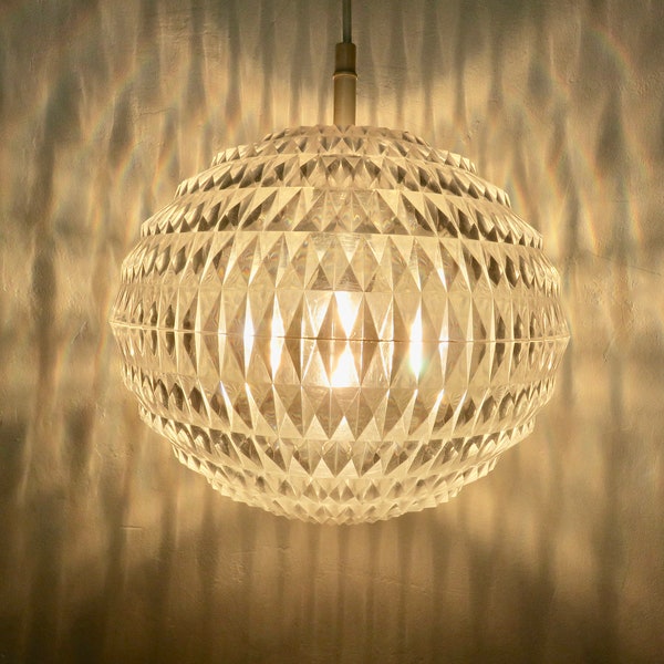 ERCO "Diamond" pendant lamp by Aloys GANGKOFNER 1970 70's vintage Germany pendant lamp